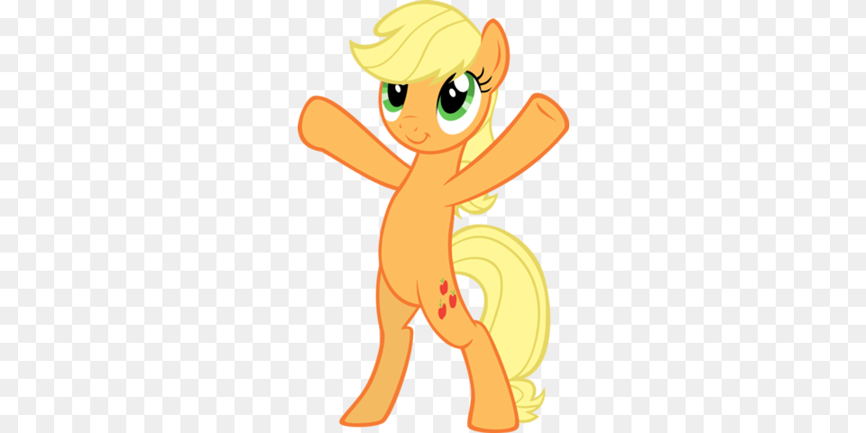 Fanmade Applejack By Up1ter D4yftac Mlp Pony Standing Up, Carrot, Food, Plant, Produce Png Image