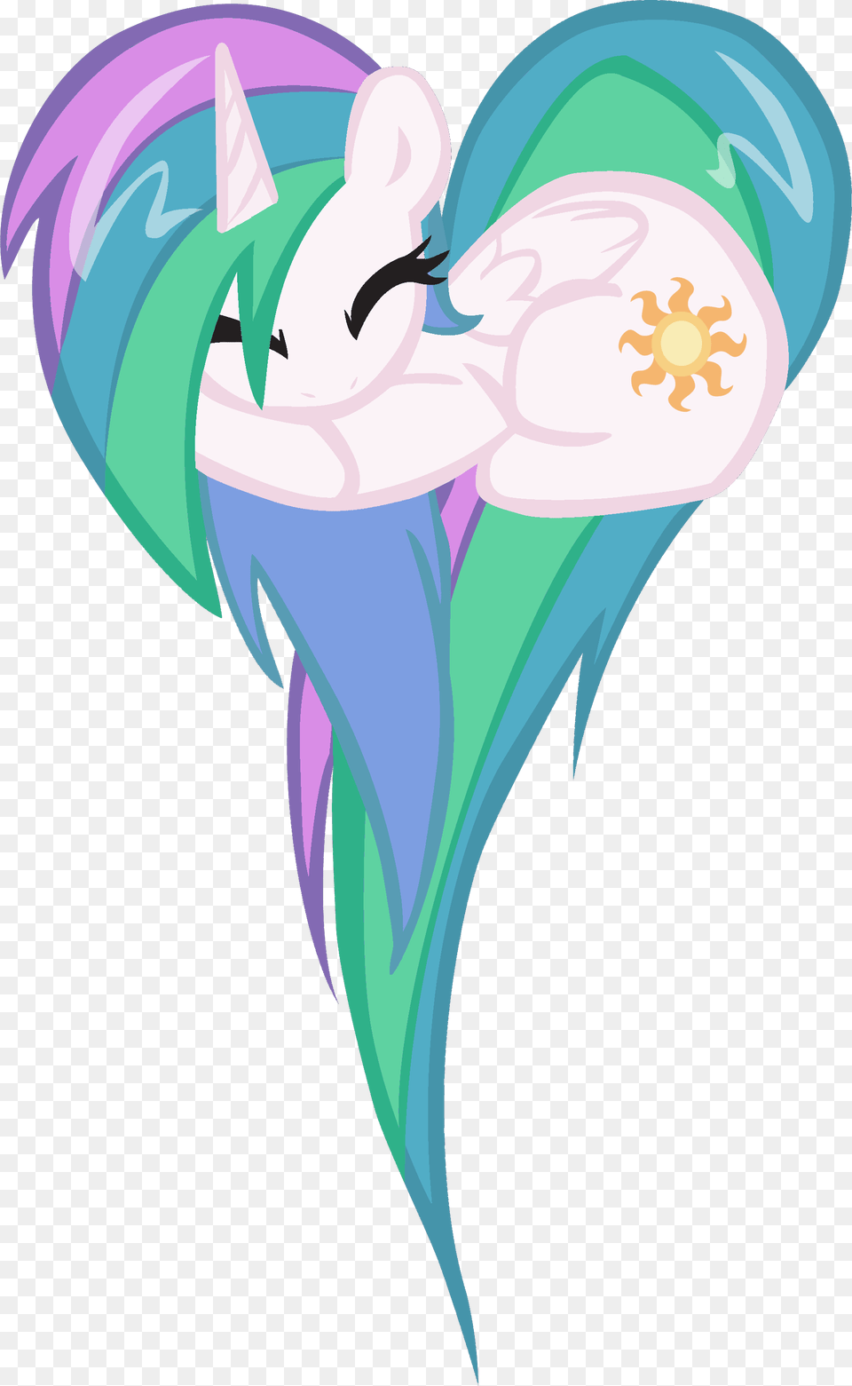 Fanmade Celestia Heart Pony Mlp Heart, Art, Graphics Free Transparent Png