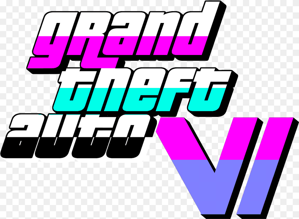 Fanmade Gta 6 Logo I Made Heavily Inspired By Stuff Like Gta Vi Logo Fanmade, Purple, Text Free Png Download