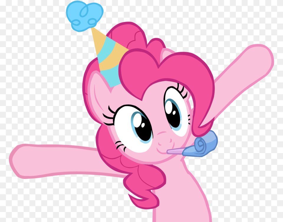 Fanmade Pinkie Pie Celebrating With Arms Up My Little Pony Pinkie Pie, Clothing, Hat, Baby, Person Png Image
