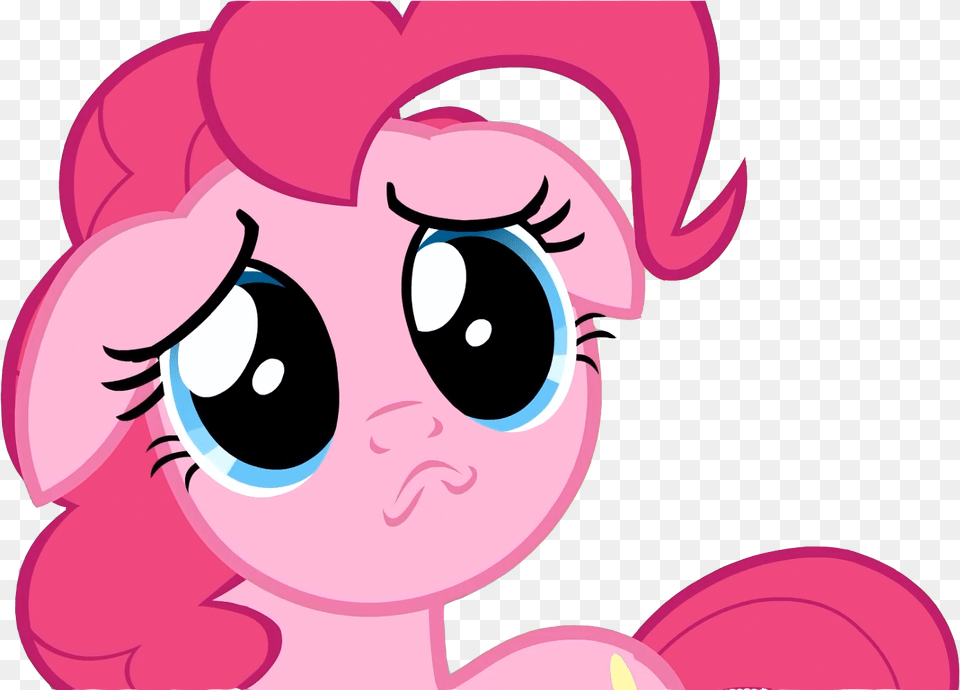 Fanmade Pinkie Pie Se02 Ep18 Sad Face My Little Pony Pinkie Pie Sad, Cartoon, Baby, Person, Head Free Png