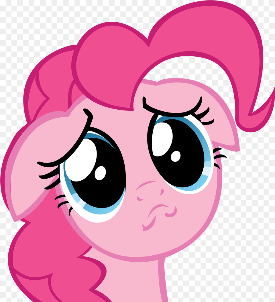 Fanmade Pinkie With Puppy Eyes Pinkie Pie Puppy Face, Art, Head, Person, Baby Free Png Download