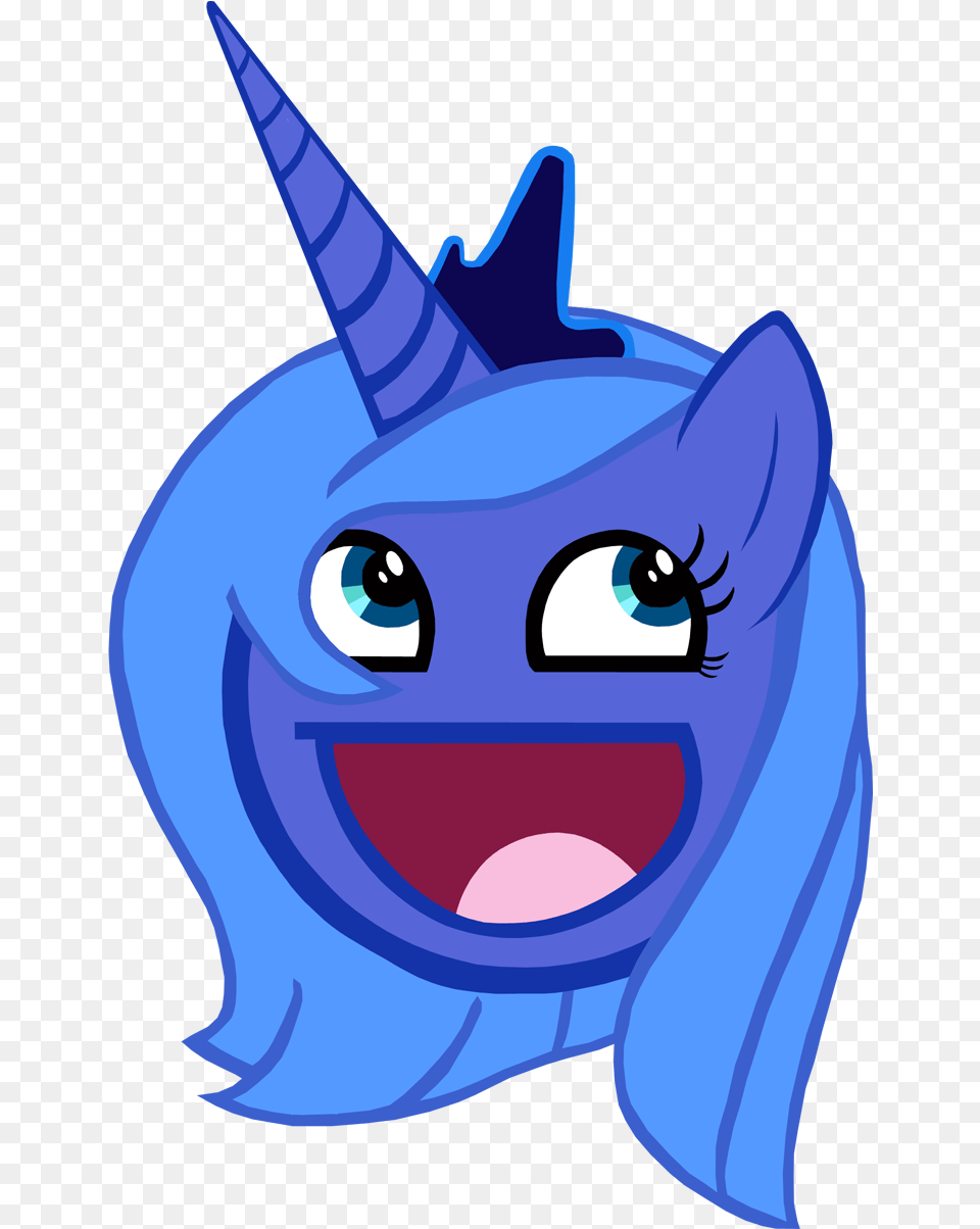 Fanmade Princess Luna Awesome Face By Wakabalasha Clipart Princess Luna Awesome Face, Animal, Fish, Sea Life, Shark Free Png