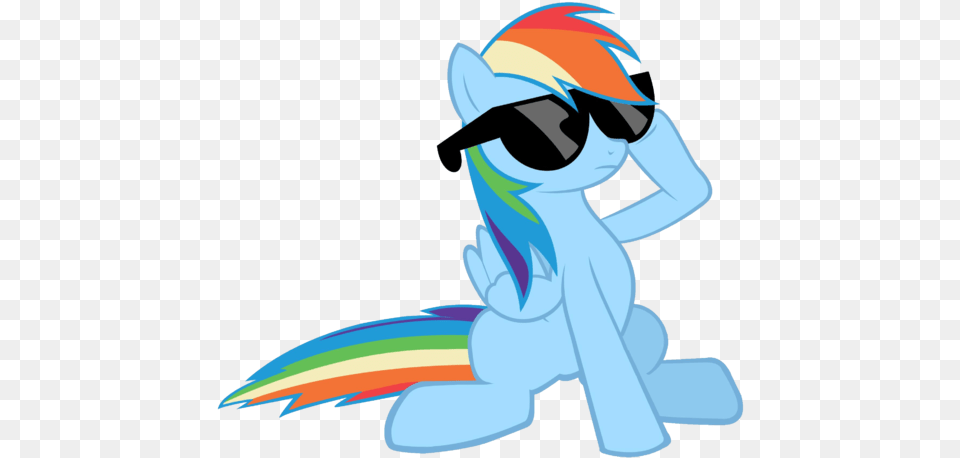 Fanmade Rainbow Dash In Sunglasses My Little Pony Rainbow Dash Sunglasses, Art, Graphics, Baby, Person Free Png