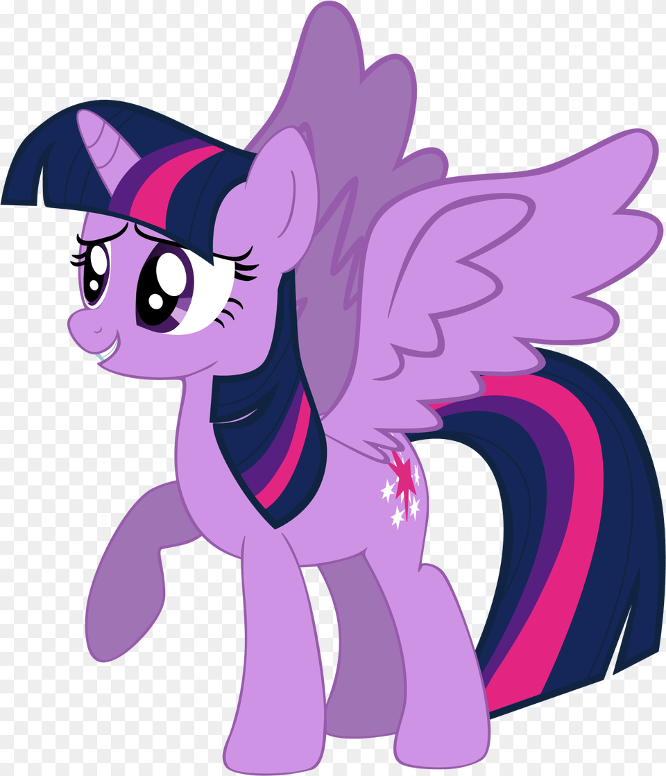 Fanmade Smiling Princess Twilight Sparkle My Little Pony Twilight Sparkle With Wings, Purple, Book, Comics, Publication Png
