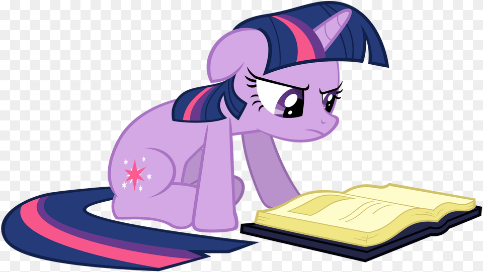 Fanmade Twilight Sparkle Reading A Book Vector Twilight Sparkle Vector, Baby, Person, Face, Head Png Image