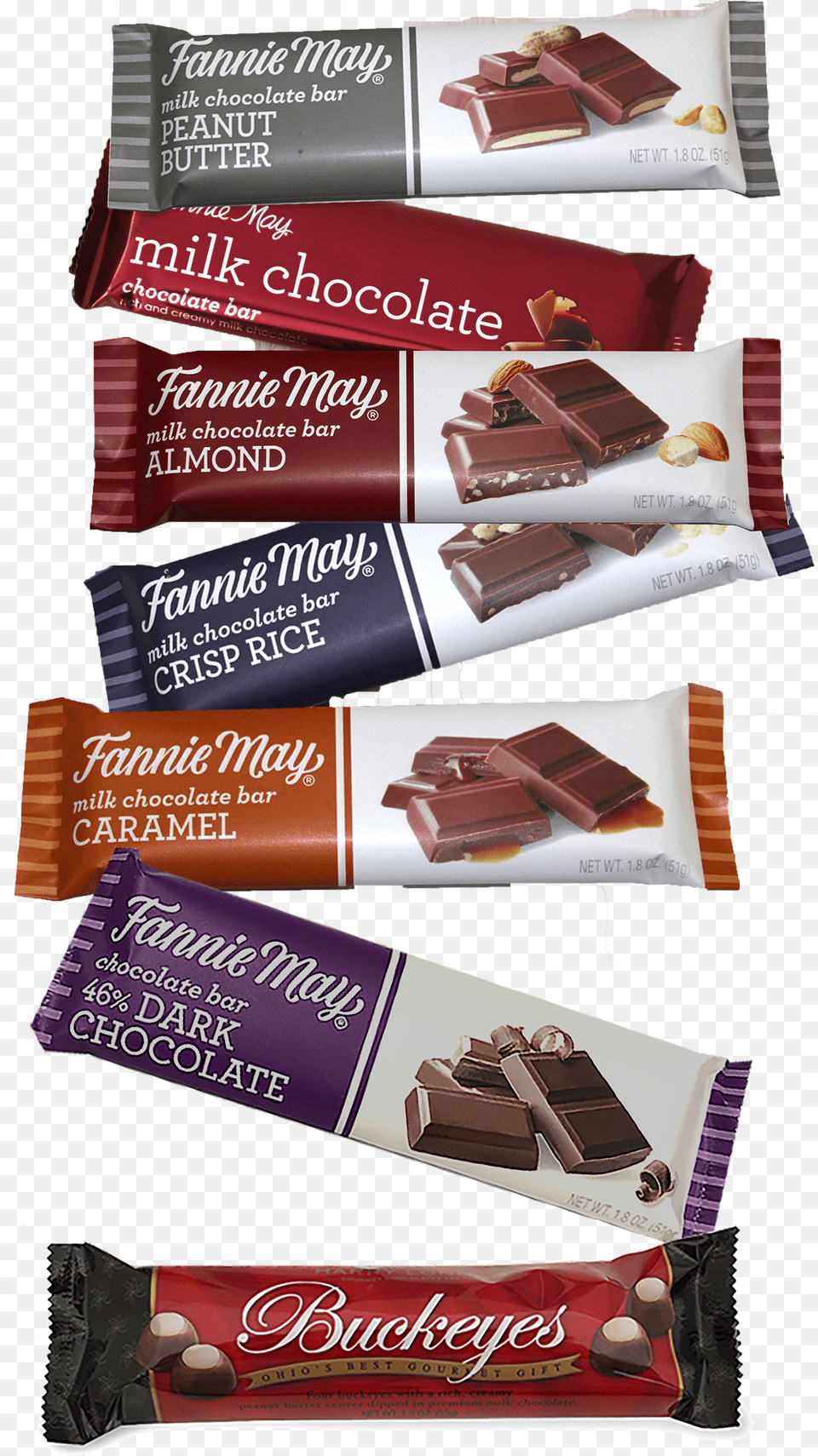 Fannie May Chocolate Bars, Food, Sweets, Advertisement, Candy Png Image