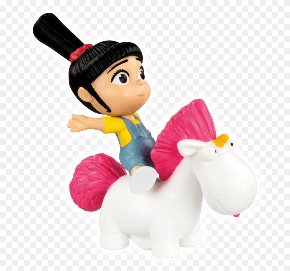 Fans Can Collect The Despicable Me 3 Toy With Despicable Me 3 Mcdonalds Agnes, Figurine, Face, Head, Person Png Image
