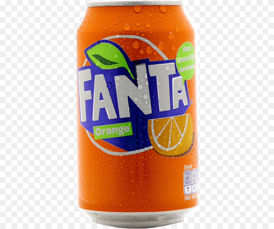 Fanta 330ml Orange Soft Drink, Tin, Can Png Image