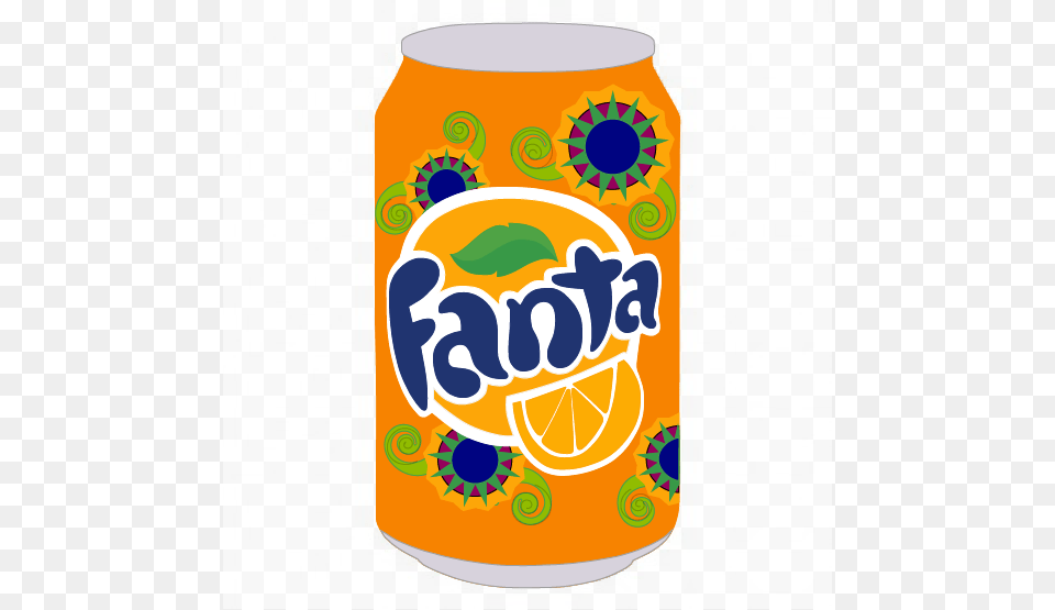 Fanta Bottle Orange Soft Drink, Tin, Can Png Image