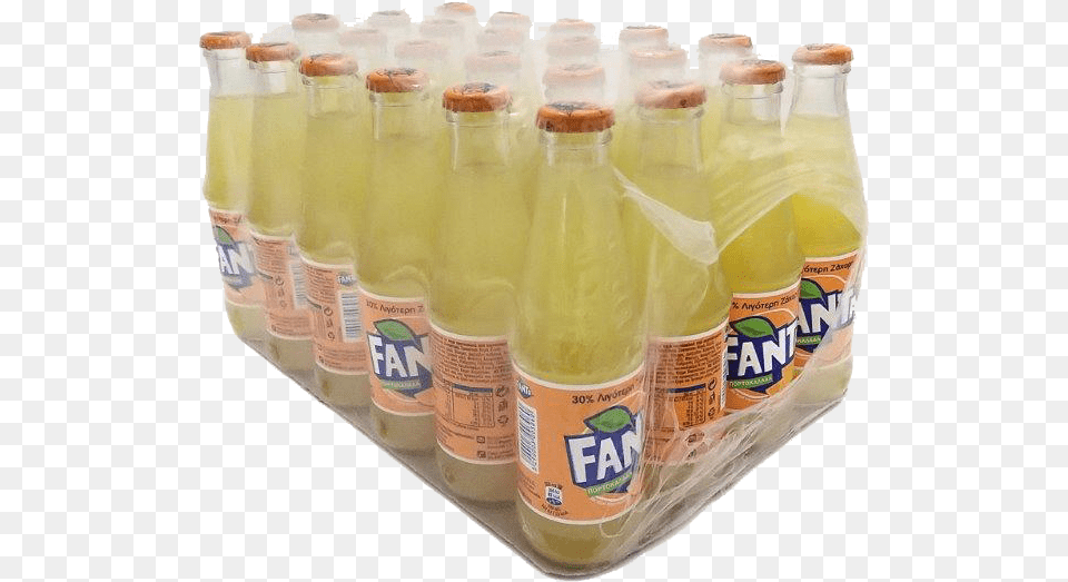 Fanta Bottles 24 X 25cl Glass Bottle, Beverage, Lemonade, Food, Ketchup Png Image