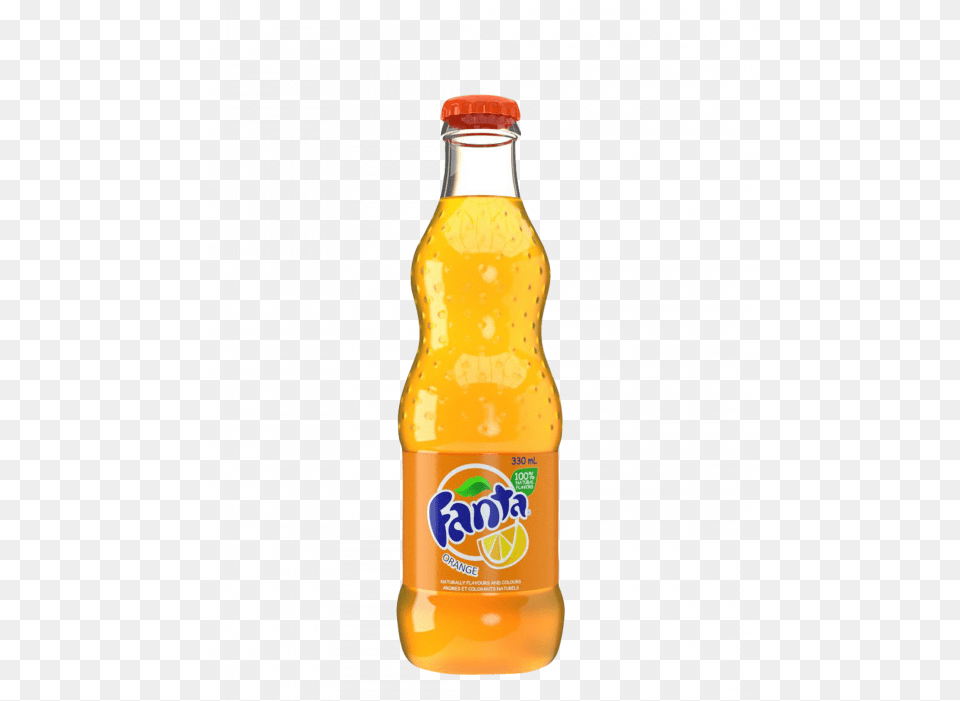 Fanta Classic Soft Drink 24 X 330ml Fanta Orange Glass Bottle, Beverage, Pop Bottle, Soda, Food Png Image