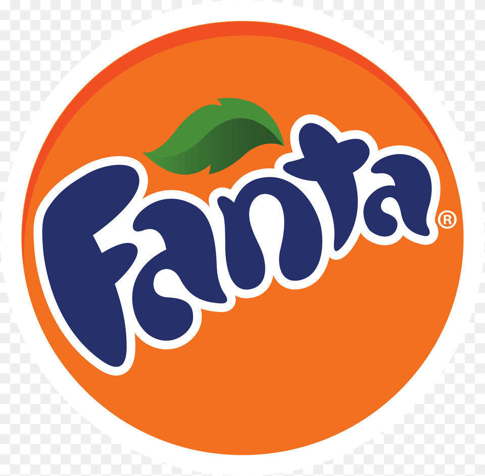 Fanta Drinks Logo Carbonated Soft Coca Cola Company, Sticker, Disk Png Image