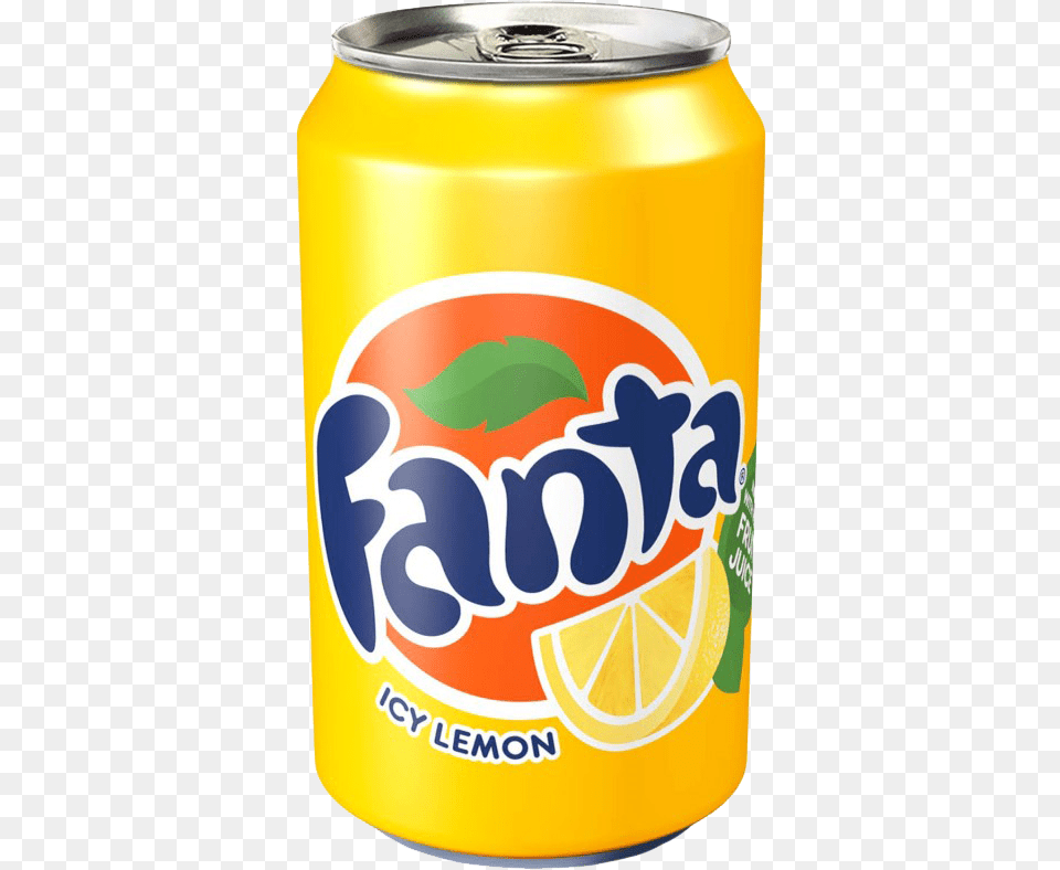Fanta Lemon Fanta Can, Tin Free Png
