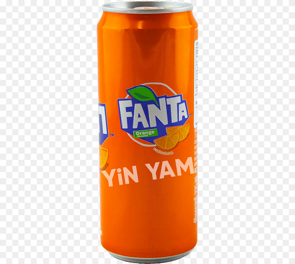 Fanta Orange 325ml Carbonated Soft Drinks, Tin, Can Png