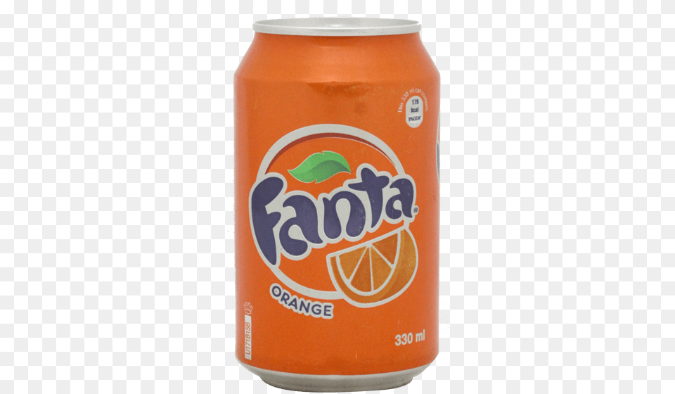 Fanta Orange Can 330ml Orange Soft Drink, Tin Png