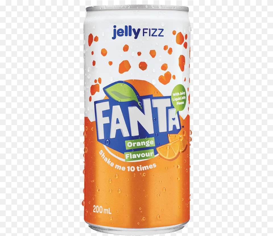 Fanta Shake Things Up Orange Soft Drink, Tin, Can Png