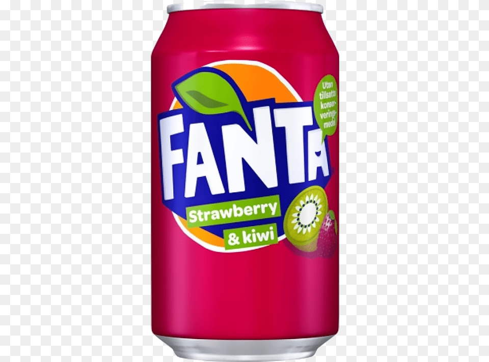 Fanta Strawberry And Kiwi, Can, Tin Free Transparent Png