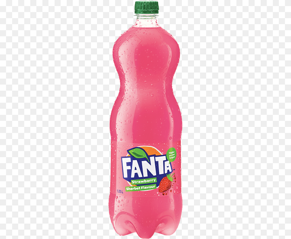 Fanta Strawberry Sherbet Fanta Passionfruit, Food, Ketchup, Beverage, Bottle Free Png Download
