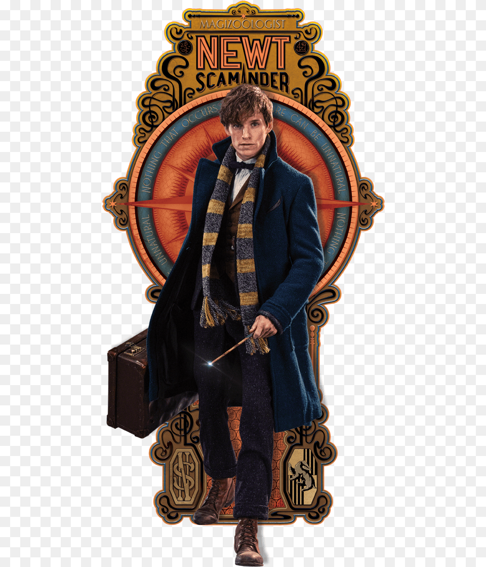 Fantastic Beasts And Where To Find Them Art, Clothing, Coat, Overcoat, Head Free Png Download