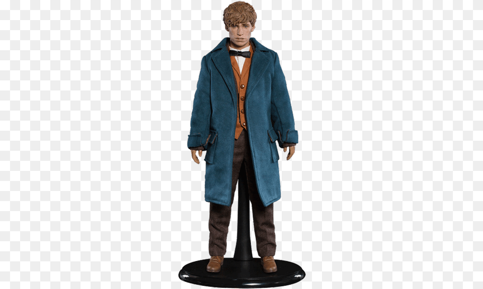 Fantastic Beasts Newt Scamander 16 Scale Figure 16 Scale Fantastic Beasts, Clothing, Coat, Overcoat, Adult Free Png