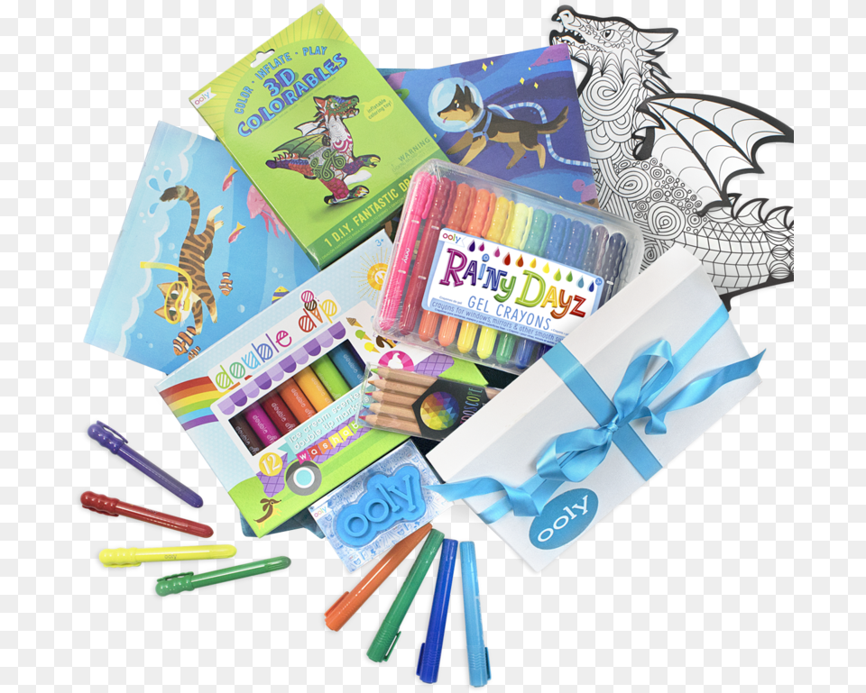 Fantastic Dragon Coloring Super Set With Inflatable Wrapping Paper, Book, Publication Free Png Download