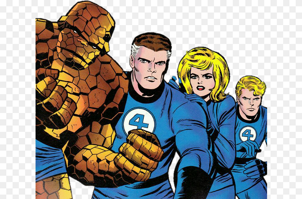 Fantastic Four, Book, Comics, Publication, Adult Png