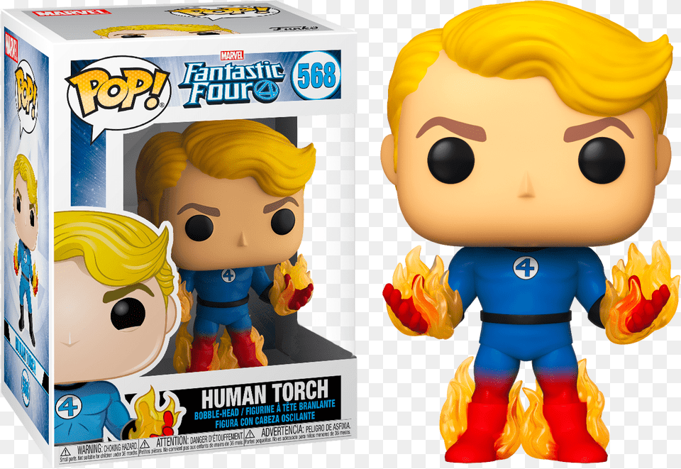 Fantastic Four Human Torch Pop, Toy, Baby, Person, Face Png Image