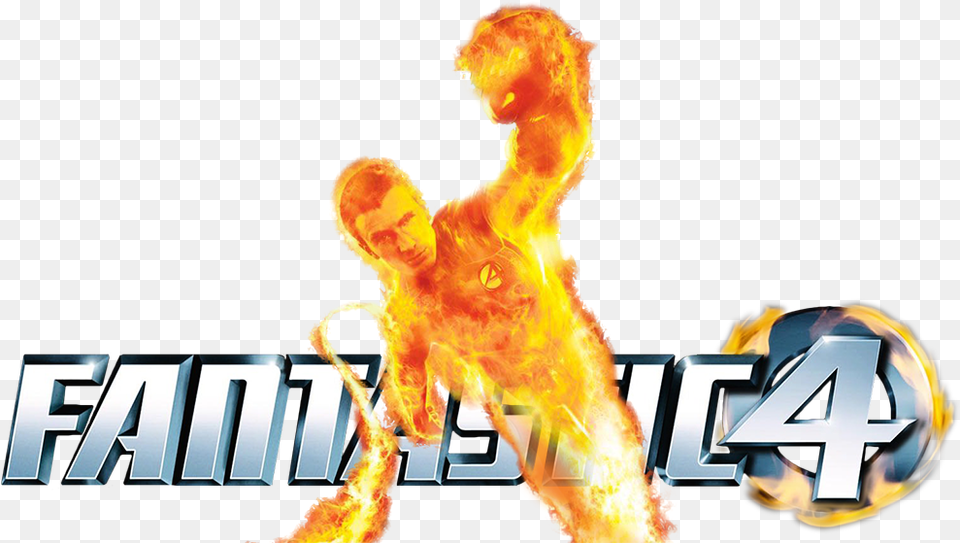 Fantastic Four Image Fantastic Four Movie Logo, Fire, Flame, Face, Head Png