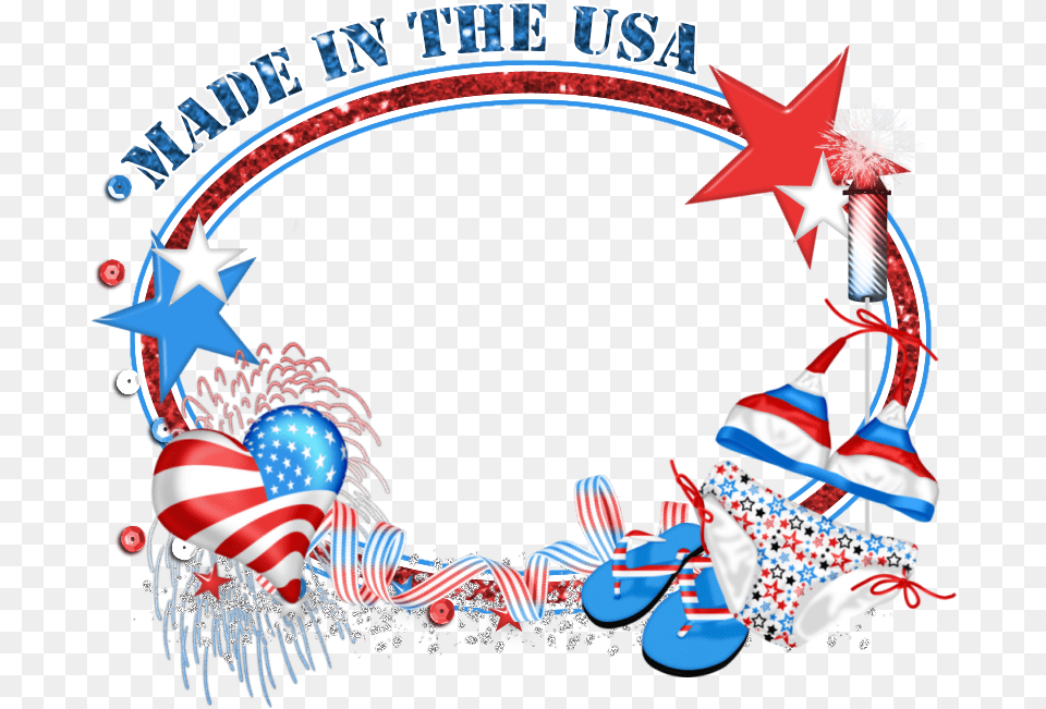 Fantastically Free Blog Train July 4th Theme July 4th Frames, Circus, Leisure Activities, American Flag, Flag Png Image