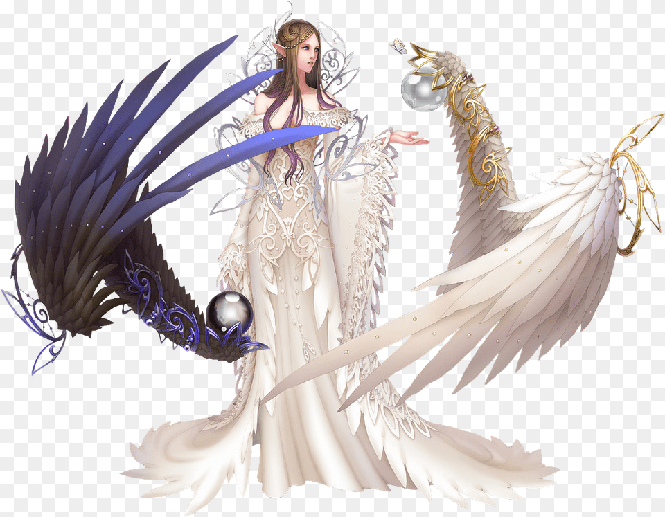 Fantasy Angel Clipart Anime Angel, Adult, Wedding, Person, Female Png Image