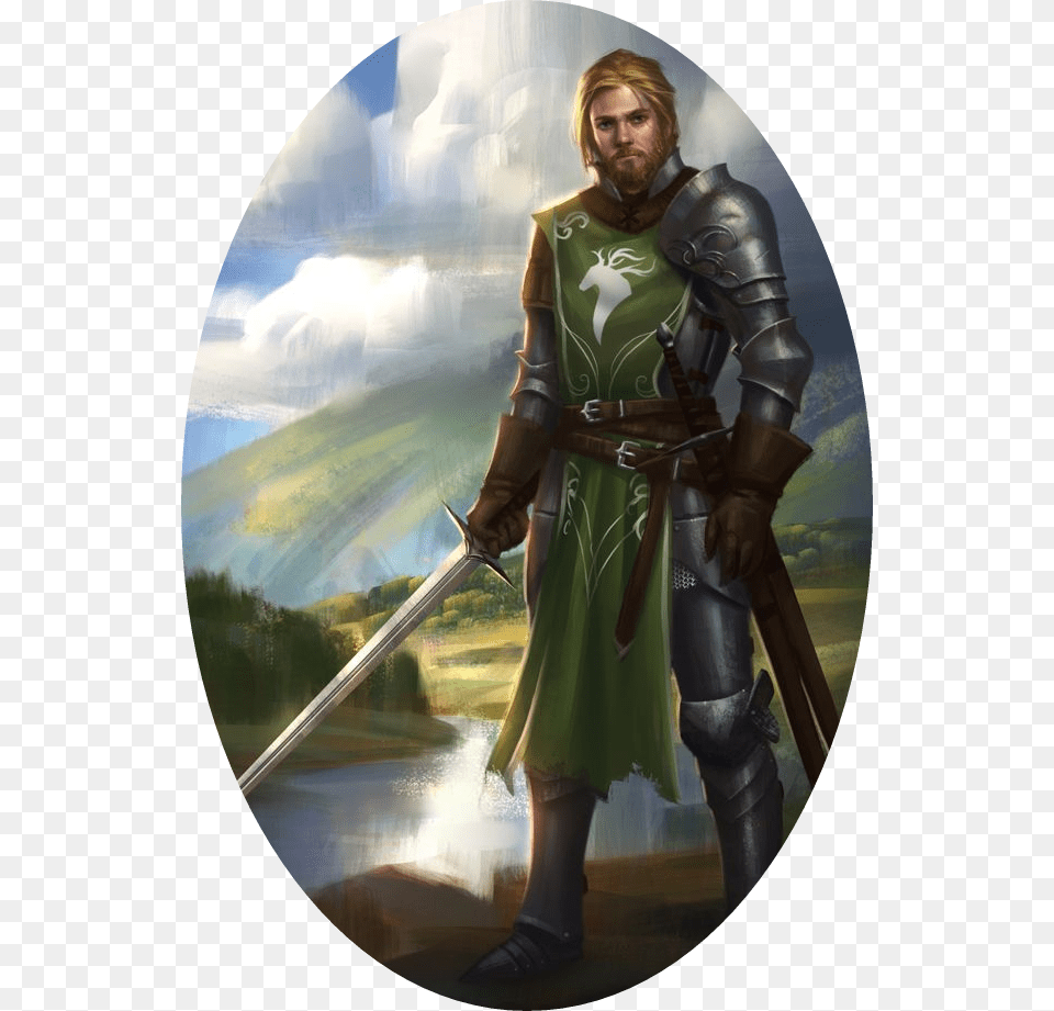 Fantasy Art Male Knight Fantasy, Sword, Weapon, Person, Adult Free Png