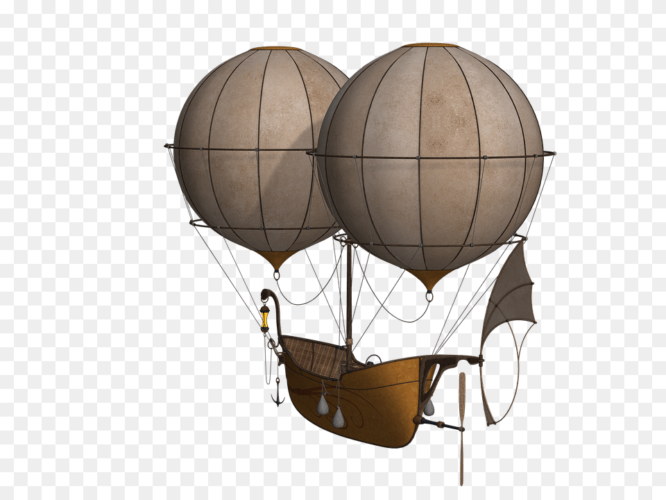 Fantasy Boat Hot Air Balloon, Aircraft, Transportation, Vehicle, Hot Air Balloon Free Transparent Png
