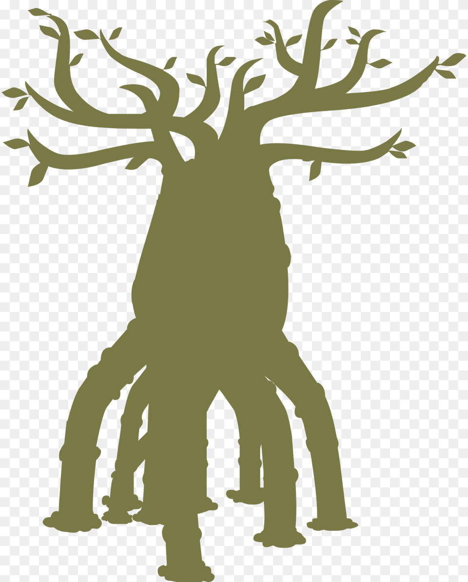 Fantasy Bottletree Clipart, Animal, Deer, Mammal, Wildlife Png Image