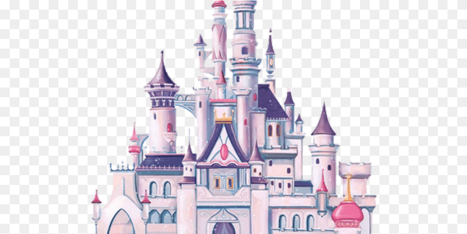 Fantasy City Clipart Castle Disney Princess Castle, Architecture, Building, Fortress, Clock Tower Free Png