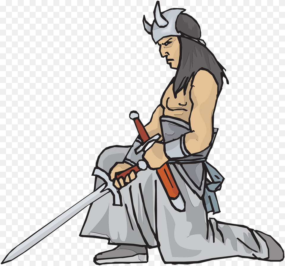 Fantasy Clipart, Sword, Weapon, Person, Face Png Image