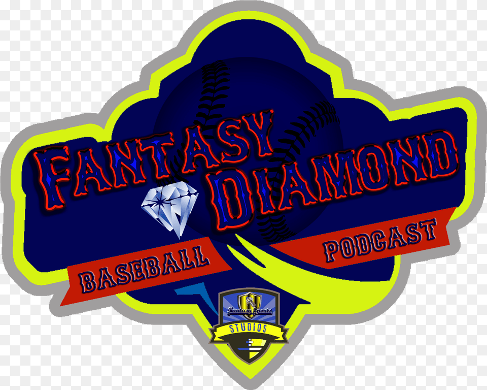 Fantasy Diamond Fantasy Baseball Podcast Emblem, Badge, Logo, Symbol, Dynamite Free Png Download