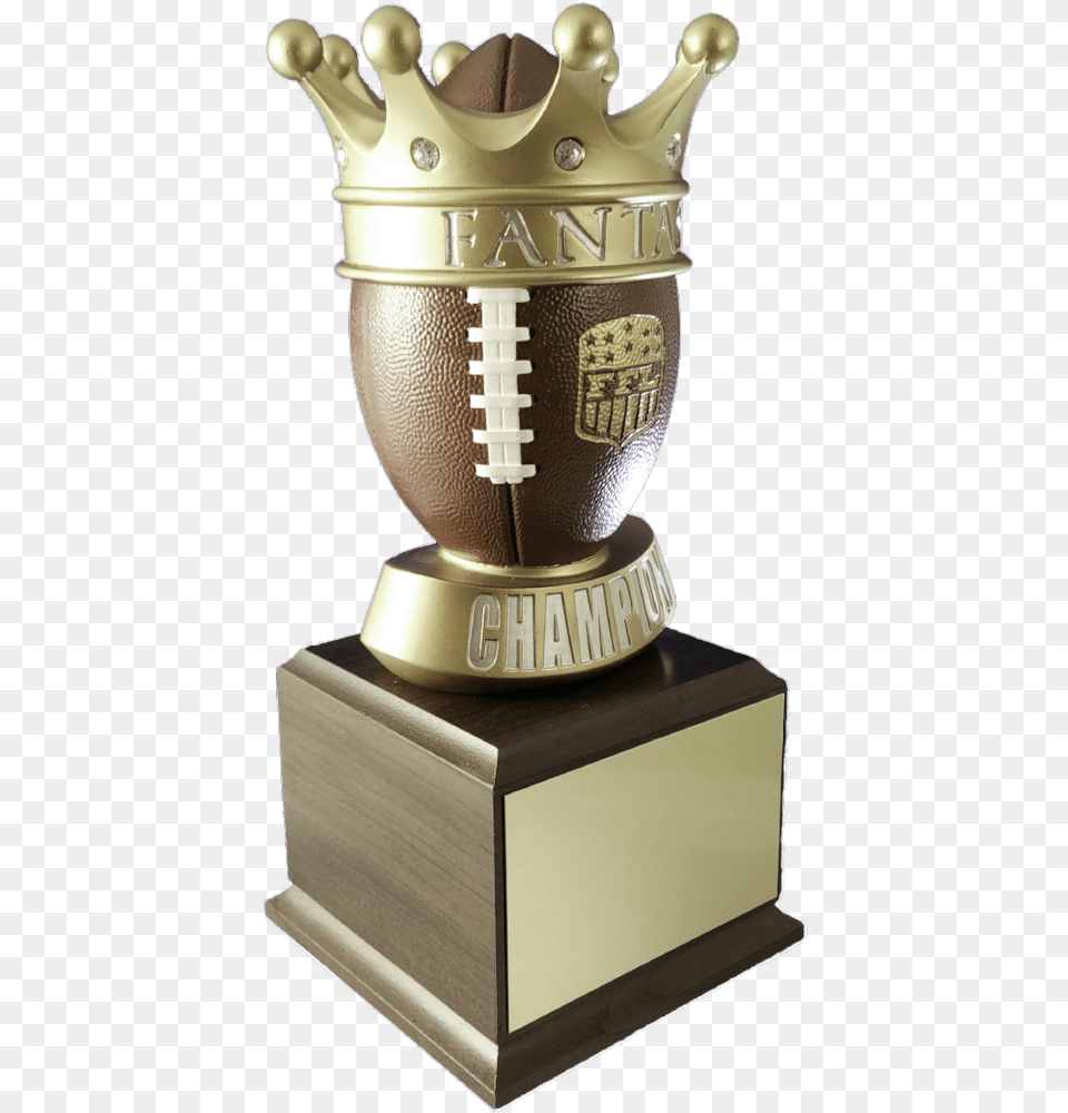 Fantasy Football Crown Small Perpetual Trophy Best Fantasy Football Trophies, Bottle, Shaker Free Transparent Png