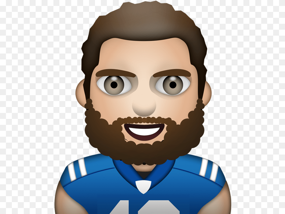 Fantasy Football Emojis, Beard, Face, Head, Person Png Image
