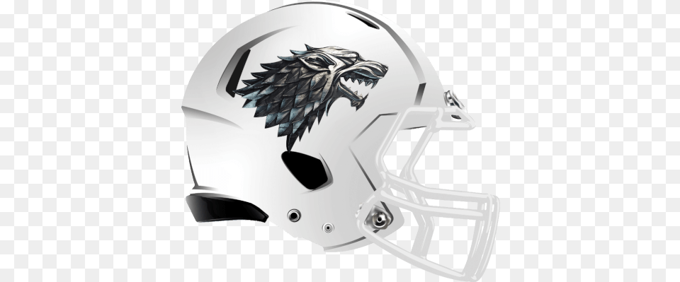 Fantasy Football Logos U2013 House Stark Stark Game Of Thrones, Helmet, American Football, Person, Playing American Football Png Image