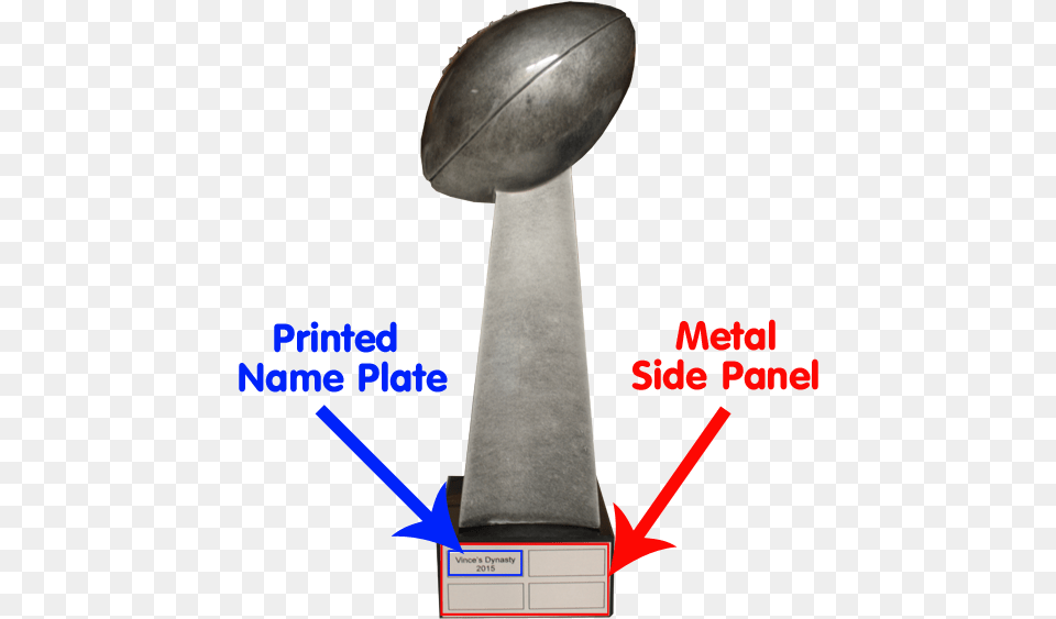 Fantasy Football Super Bowl Lombardi Trophy Side View, Cutlery, Spoon, Ball, Rugby Png Image