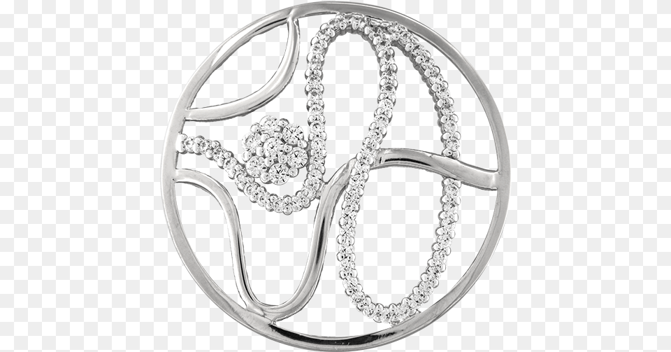 Fantasy Insignia Swirl Flower Cz 33mm Ring, Accessories, Jewelry, Diamond, Gemstone Png
