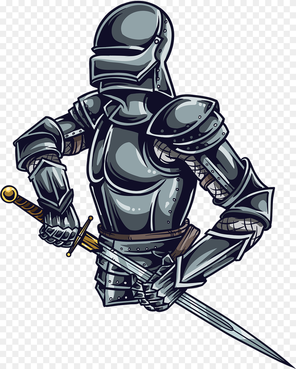 Fantasy Knight Sword Vinyldisorder Medieval Knight Wall Decal Vinyl Car, Adult, Male, Man, Person Free Png