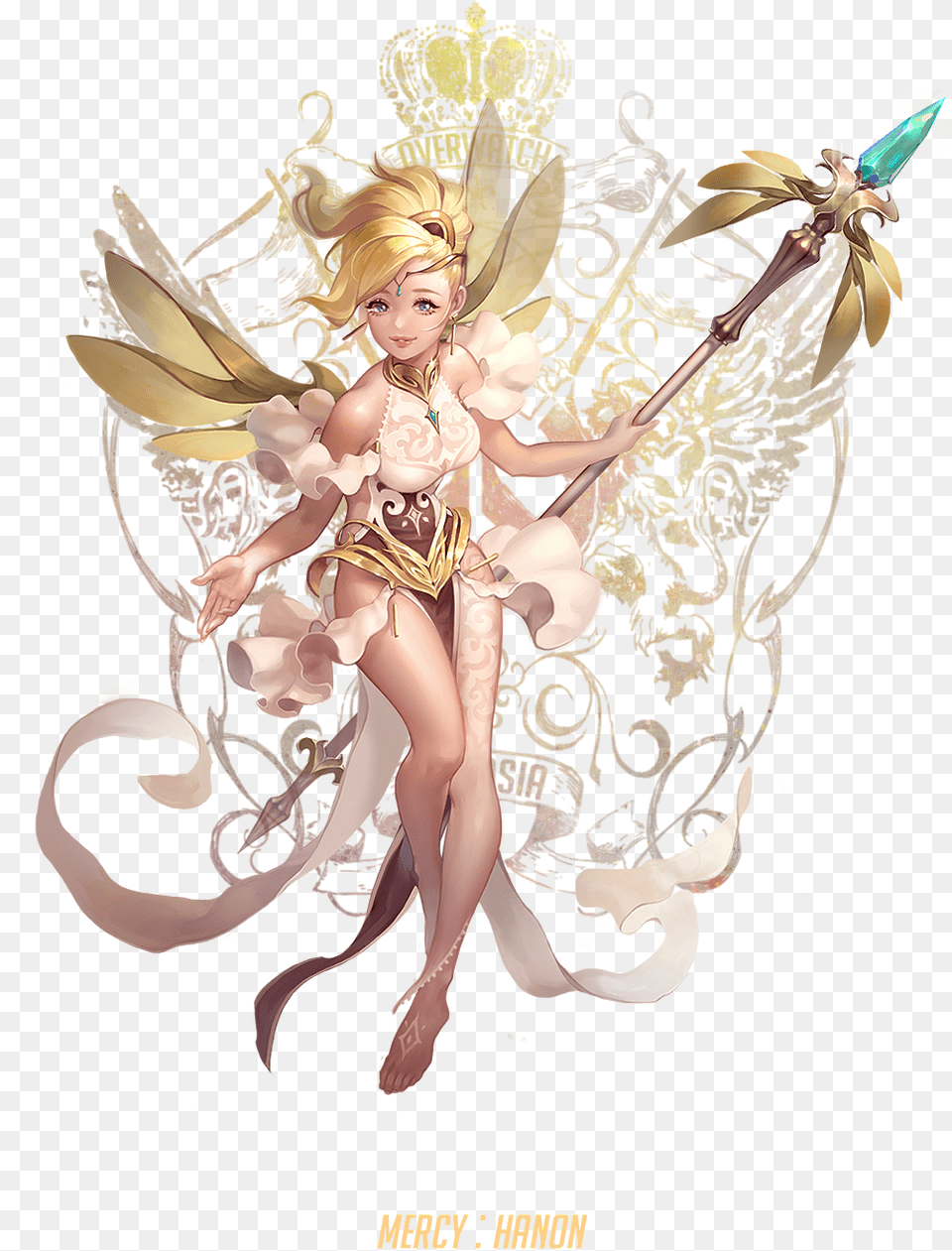 Fantasy Mercy Overwatch, Adult, Wedding, Publication, Person Png Image