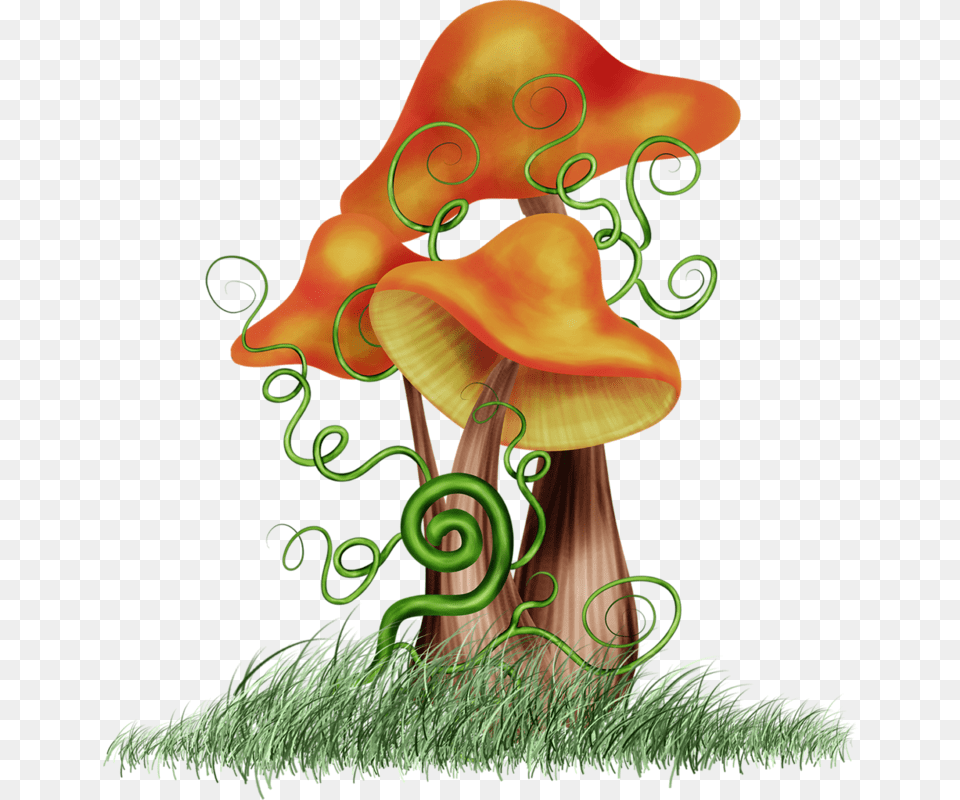 Fantasy Mushrooms, Plant, Fungus, Mushroom, Agaric Free Png Download