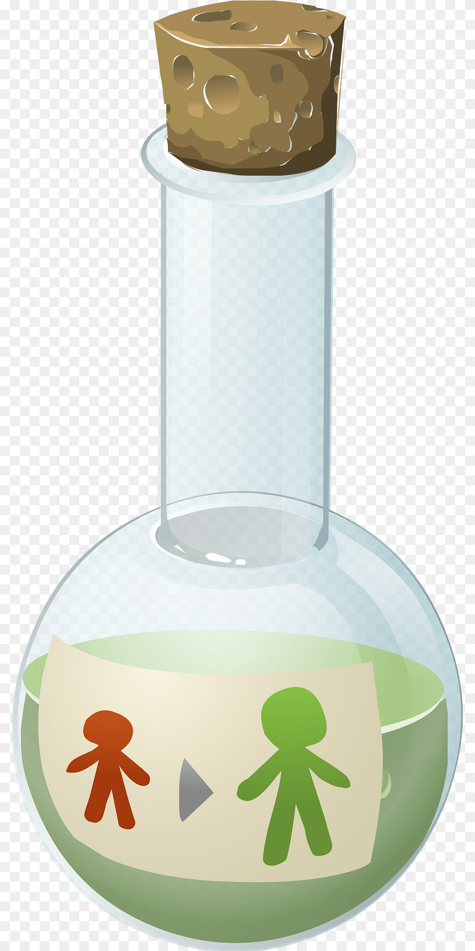 Fantasy Potion Avatar Large Clipart, Jar, Cork, Person Free Png Download