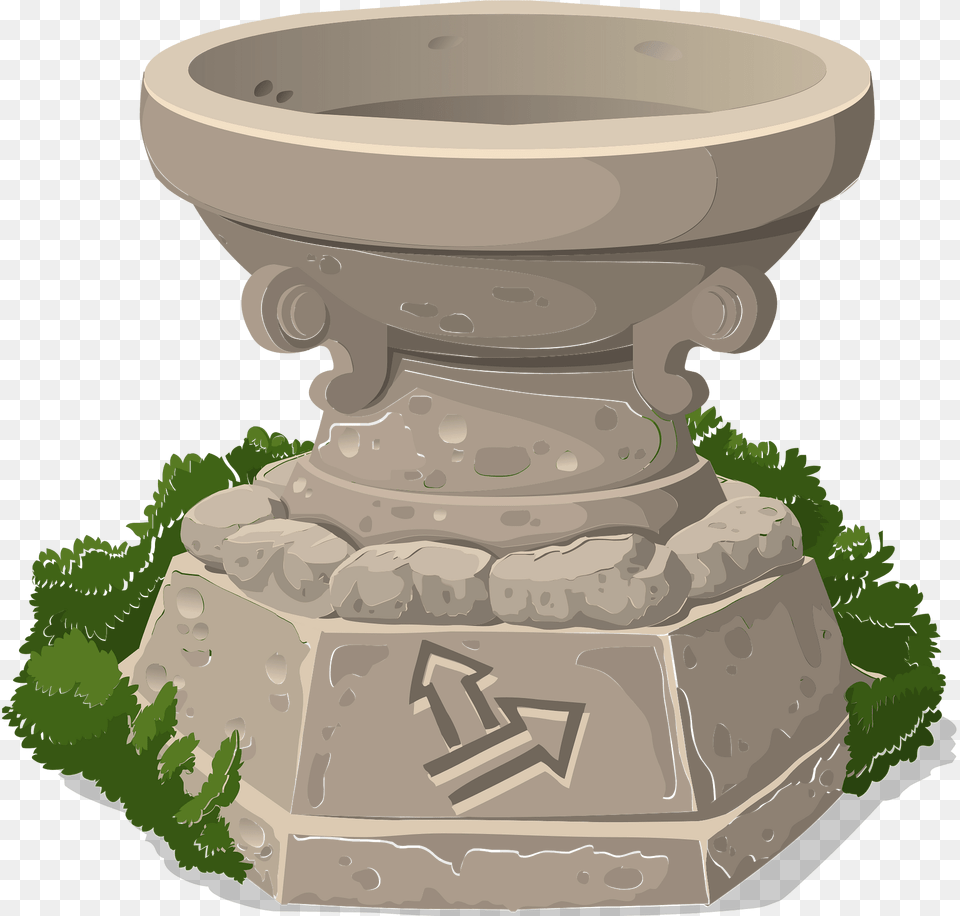 Fantasy Shrine Fountain Clipart, Pottery, Jar, Hot Tub, Tub Png Image