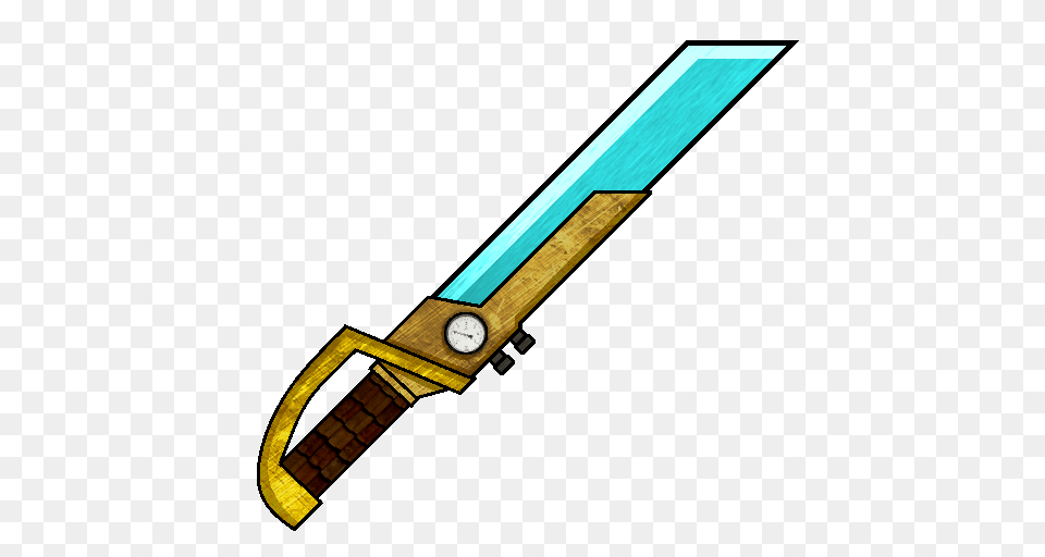 Fantasy Steampunk Minecraft Texture Pack, Sword, Weapon, Device, Handsaw Free Transparent Png