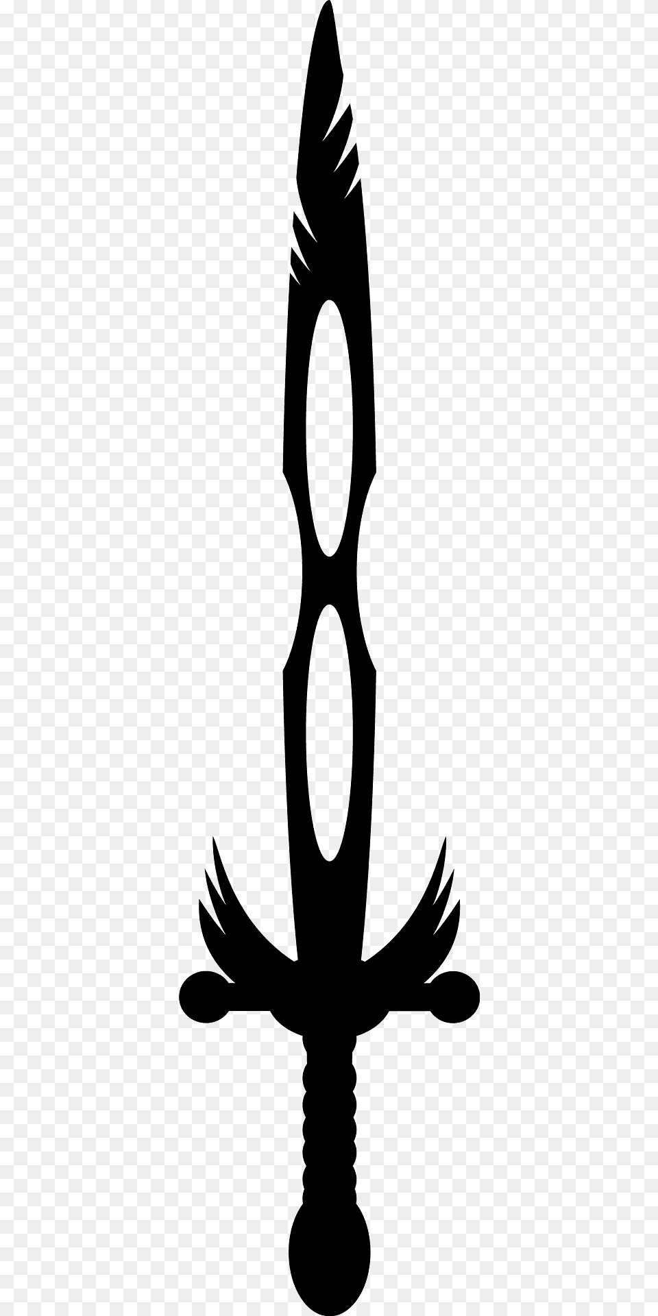Fantasy Sword Silhouette, Blade, Dagger, Knife, Weapon Free Transparent Png