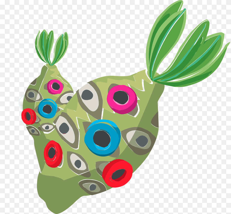 Fantasy Vegetable Clipart, Art, Pattern, Green, Graphics Png